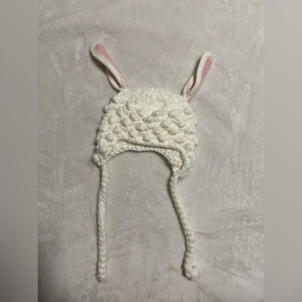 Handmade Crochet Lamb Hat